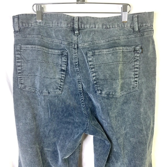 DUTCHCAMP CORDUROY PANTS BLUE PANTS STRAIGHT LEGS MADE IN KOREA MEN SIZE 36 - Picture 5 of 10